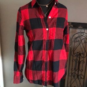 Buffalo Check, Red/Blk size XS